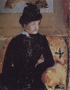 Mary Cassatt The young girl in the black china oil painting reproduction